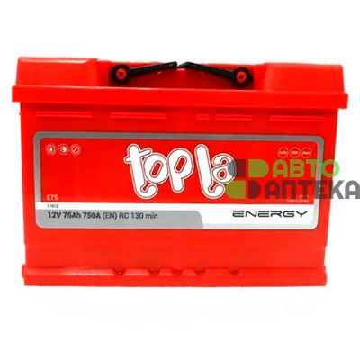 Автомобільний акумулятор Topla Energy 6СТ-75Ah Аз 750A (EN) 108375