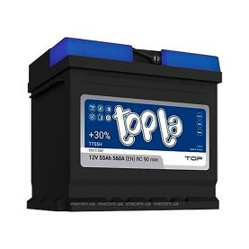 Автомобильный аккумулятор Topla TOP 6СТ-55Ah АзЕ 560A (EN) 118655