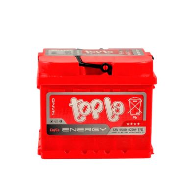 Автомобильный аккумулятор Topla Energy 6СТ-45Ah АзЕ 390A (EN) TST-E45-0S