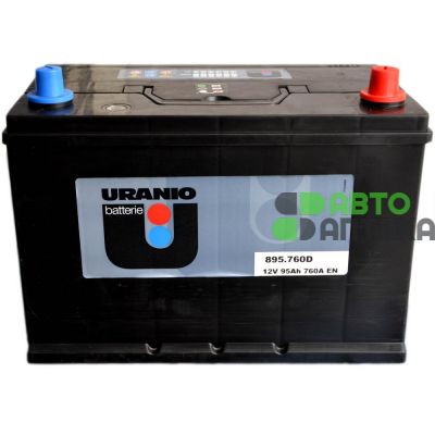 Автомобильный аккумулятор URANIO 6СТ-95Ah АзЕ ASIA 760A (EN) 895.760D
