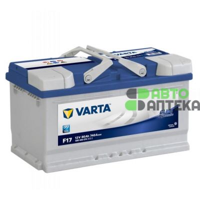 Автомобильный аккумулятор VARTA Blue Dynamic F17 6СТ-80Ah АзЕ 740A (EN) 580406074