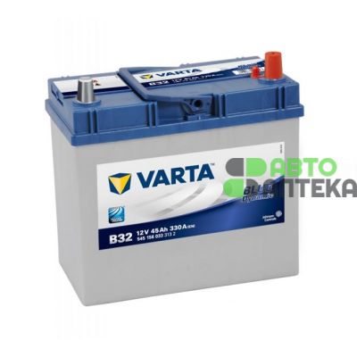 Автомобільний акумулятор VARTA Blue Dynamic B32 6СТ-45Ah АзЕ ASIA 330A (EN) 545156033
