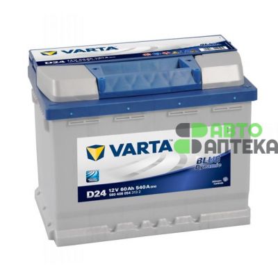 Автомобильный аккумулятор VARTA Blue Dynamic D24 6СТ-60Ah АзЕ 540A (EN) 560408054