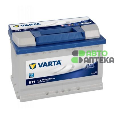 Автомобильный аккумулятор VARTA Blue Dynamic E11 6СТ-74Ah АзЕ 680A (EN) 574012068