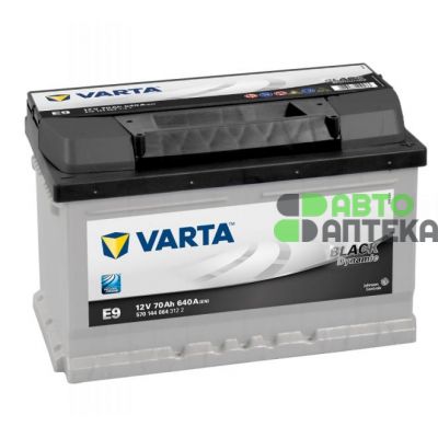 Автомобильный аккумулятор VARTA Black Dynamic E9 6СТ-70Ah АзЕ 640A (EN) 570144064