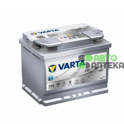 Автомобильный аккумулятор VARTA Silver Dynamic AGM D52 6СТ-60Ah АзЕ 680A (EN) 560901068