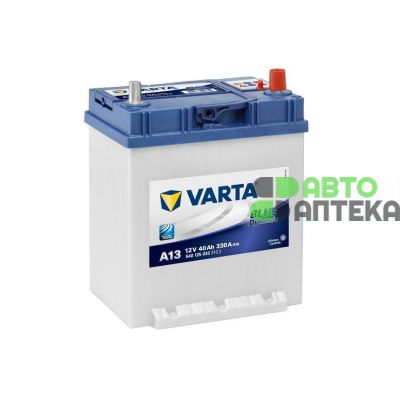 Автомобильный аккумулятор VARTA Blue Dynamic A13 6СТ-40Ah АзЕ ASIA 330A (EN) ТК 540125033