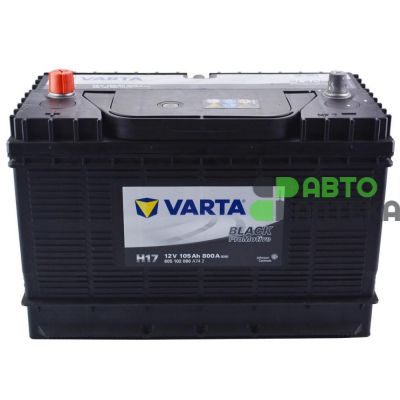 Автомобильный аккумулятор VARTA Black ProMotive H17 6СТ-105Ah Аз 800A (EN) 605102080