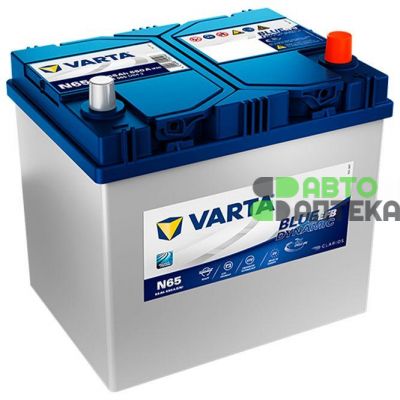 Автомобільний акумулятор VARTA Blue Dynamic EFB N65 6СТ-65Ah АзЕ ASIA 650A (EN) 565501065