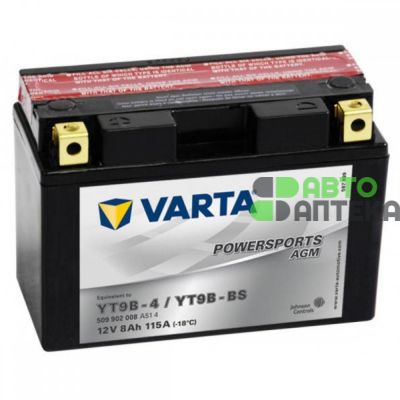 Мото аккумулятор VARTA AGM Powersports 12V YT9B-BS