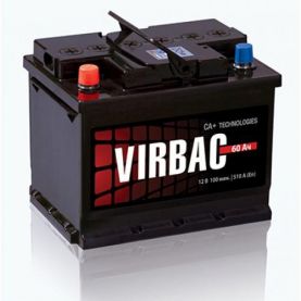 Автомобильный аккумулятор VIRBAC Cllassic 6СТ-60Ah АзЕ 480A (EN)