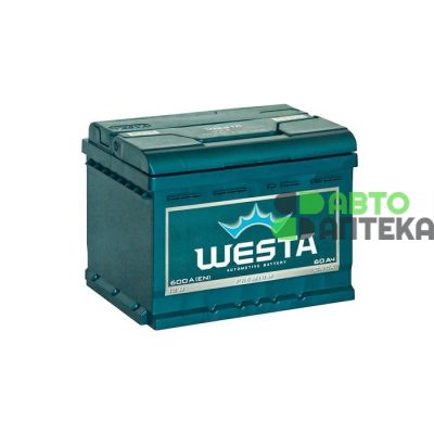 Автомобільний акумулятор Westa 6СТ-60Ah Аз 600A (EN)