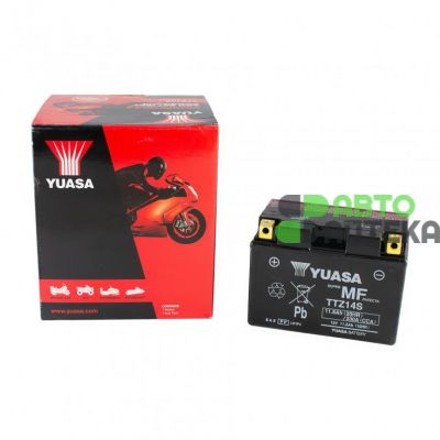 Мото аккумулятор Yuasa  MF VRLA Battery AGM 6СТ-11.6Ah Аз 230А (EN) сухозаряженный TTZ14S