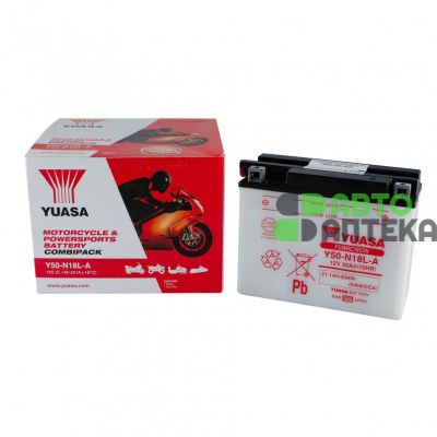Мото аккумулятор Yuasa YuMicron Battery 6СТ-21.1Ah АзЕ 240А (EN) сухозаряженный Y50-N18L-A 