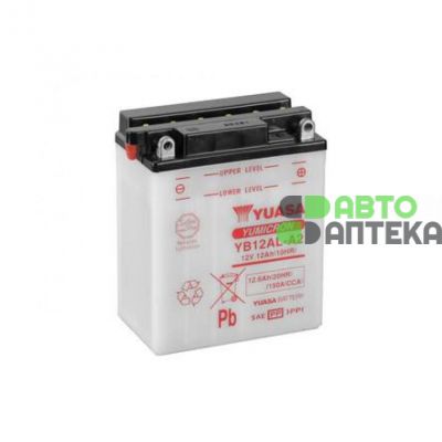 Мото аккумулятор Yuasa YuMicron Battery 6СТ-12,6Ah АзЕ 150А (EN) сухозаряженный YB12AL-A2 