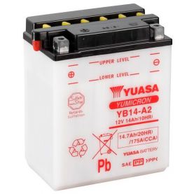 Мото аккумулятор Yuasa YuMicron Battery 6СТ-14,7Ah Аз 175А (EN) сухозаряжений YB14-A2 