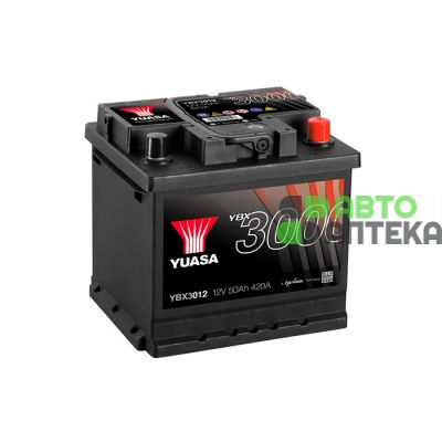 Автомобільний акумулятор YUASA SMF 6СТ-52Ah АзЕ 450A (EN) YBX3012