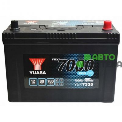 Автомобильный аккумулятор Yuasa EFB Start Stop Battery 6СТ-80Ah АзЕ 780А (EN) YBX7335