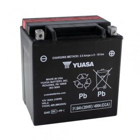 Мото акумулятор Yuasa High Performance MF VRLA Battery AGM 6СТ-12V 31.6Ah АзЕ 386А (EN) сухозаряджений YIX30L-BS