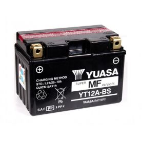 Мото акумулятор Yuasa MF VRLA Battery 6СТ-10Ah Аз 175А (EN) сухий YT12A-BS
