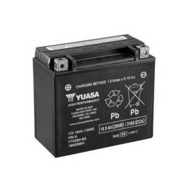 Мото акумулятор Yuasa High Performance MF VRLA Battery AGM 6СТ-18,9Ah АзЕ 310А (EN) сухозаряджений YTX20H-BS