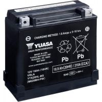 Мото аккумулятор Yuasa High Performance MF VRLA Battery AGM 6СТ-18,9Ah АзЕ 310А (EN) сухозаряженный YTX20HL-BS 