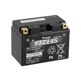 Мото аккумулятор Yuasa High Performance MF VRLA Battery GEL 6СТ-11,8Ah Аз 230А (EN) YTZ14S