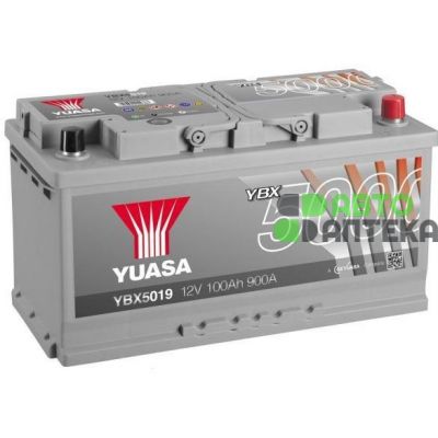 Автомобильный аккумулятор YUASA SILVER 6СТ-100Ah АзЕ 900A (EN) YBX5019