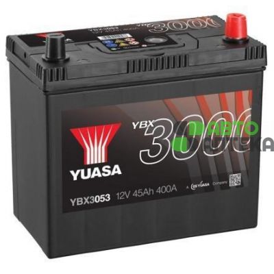 Автомобільний акумулятор YUASA SMF Japan 6СТ-45Ah АзЕ ASIA 400A (EN) YBX3053