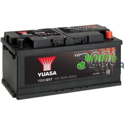 Автомобильный аккумулятор YUASA SMF 6СТ-90Ah АзЕ 740A (EN) YBX3017