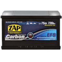 Автомобильный аккумулятор ZAP Carbon EFB 6СТ-75Ah АзЕ 720A 575 08z