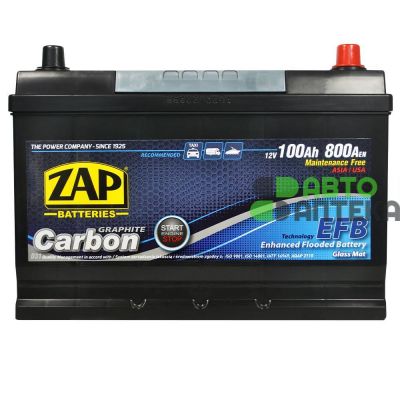 Автомобильный аккумулятор  ZAP Carbon Start Stop EFB Asia 6СТ-100Аh Аз 800А 600 46