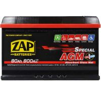 Автомобільный акумулятор ZAP AGM (L3) 80Ah 800A R+ 580 02z