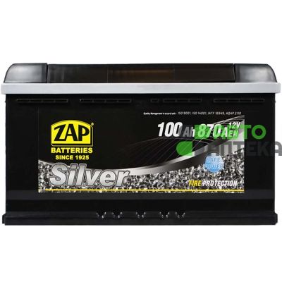 Автомобільний акумулятор ZAP Silver (L5) 100Ah 870A R+ 600 83z