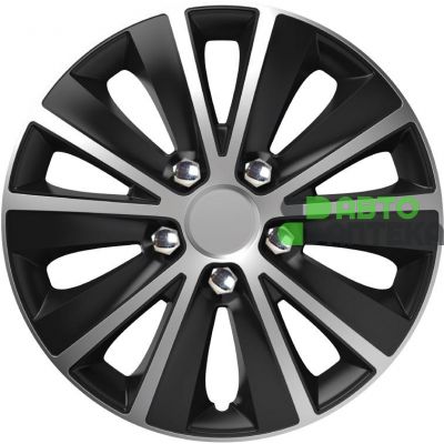 Колпак AMiO Rapide NC Silver & Black R14 серо-чёрный 10058