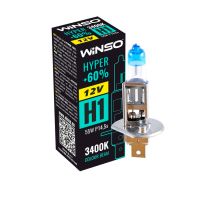 Лампа галогенна WINSO (12V H1 HYPER +60% 55W P14.5s) 712120