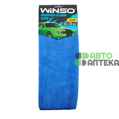 Серветка Winso Microfiber Cleaning Cloth мікрофібра синя 30х30 150100