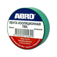 Ізоляційна стрічка ABRO PVC Electrical Tape зелена ET-912 G 19мм * 9,1м