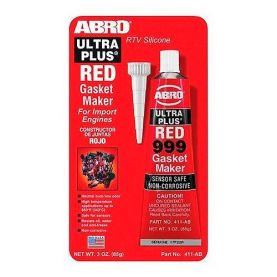 Герметик прокладка ABRO Ultra Plus 999 Red Gasket Maker червоний +343°C 85г 411-AB