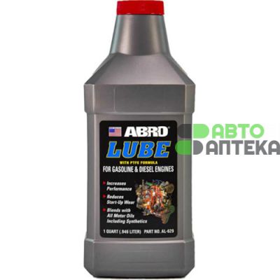 Присадка ABRO Lube Engine Treatment в моторное масло с тефлоном 946мл AL-629