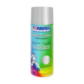Аэрозольная краска спрей ABRO Sray Paint алюминиевая 473мл PT-026