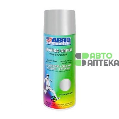 Аэрозольная краска спрей ABRO Sray Paint алюминиевая 473мл PT-026