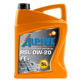 Автомобільна моторна олива ALPINE RSL 0W-20 5л 1695-5