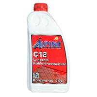 Антифриз Alpine C12 Langzeitkuhlerfrostschutz концентрат -80 ° C червоний 1,5л