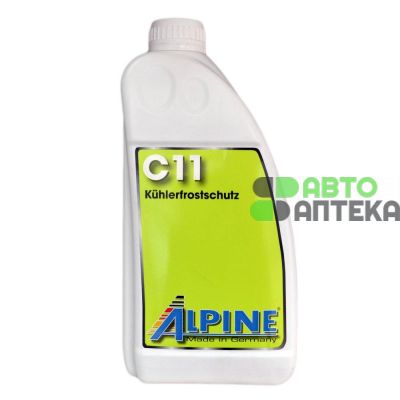 Антифриз Alpine C11 Kuhlerfrostschutz концентрат -80°C желтый 1л