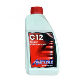 Антифриз Alpine C12 Langzeitkuhlerfrostschutz концентрат -80°C красный 1л