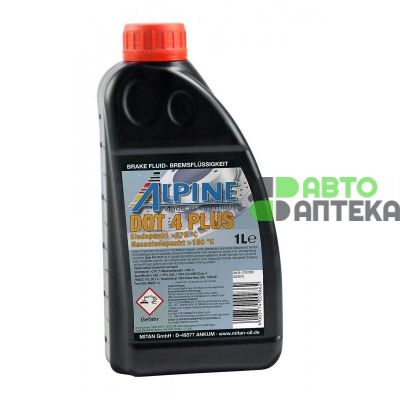 Тормозная жидкость ALPINE Brake Fluid DOT 4 Plus 1л