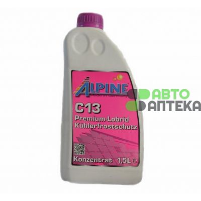 Антифриз Alpine C13 Premium Kuhlerfrostschutz концентрат -80°C фиолетовый 1,5л