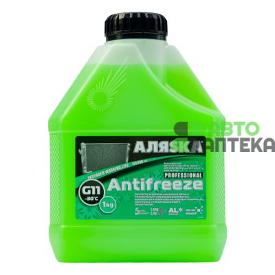 Антифриз Аляѕка G11 -30 зеленый 1л 9007