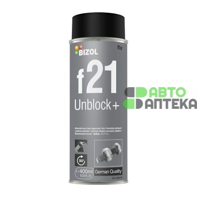 Смазка проникающая BIZOL F21 Unblock+ Жидкий ключ B80010 400мл